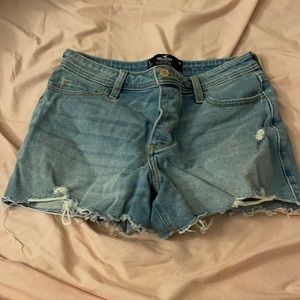 Denim cut-off shorts